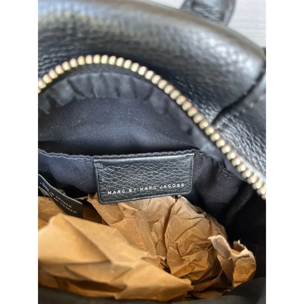 Marc by Marc Jacobs Standard Supply Mini Leather Xbody Backpack Black Zip Bag - Picture 9 of 11